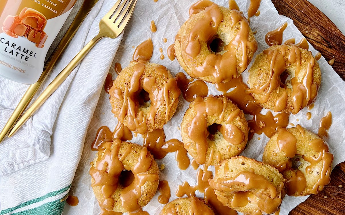 Low Carb Salted Caramel Donuts