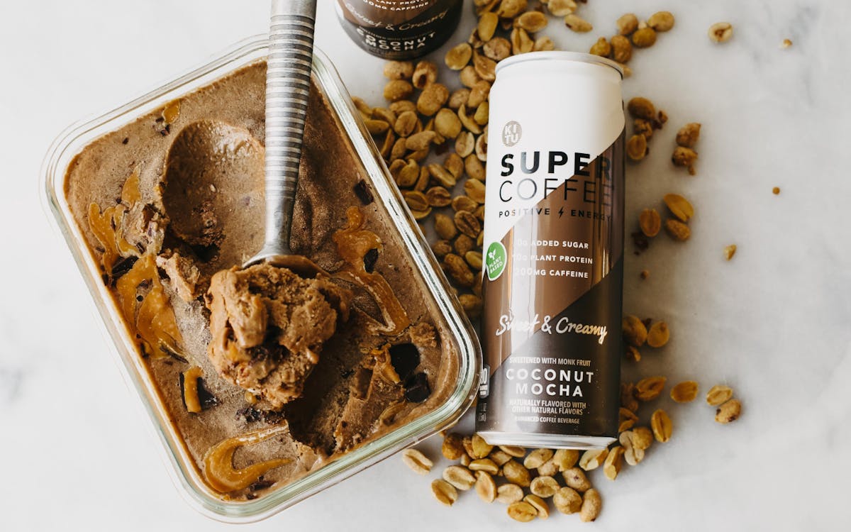 Salted Caramel Peanut Butter Mocha Nice-Cream