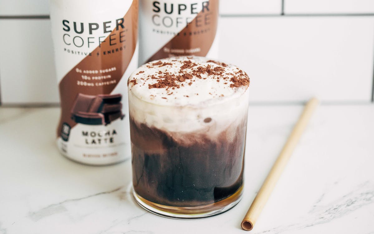 Low-Sugar S'mores Iced Latte