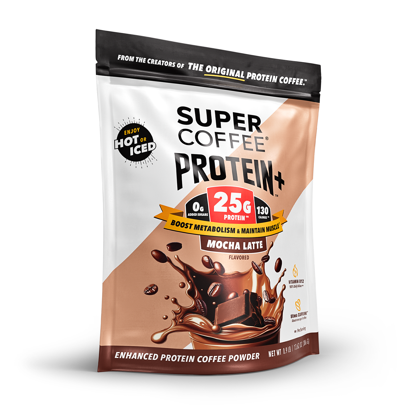 プロテイン Mocha Super Coffee Protein+ Powdered Coffee