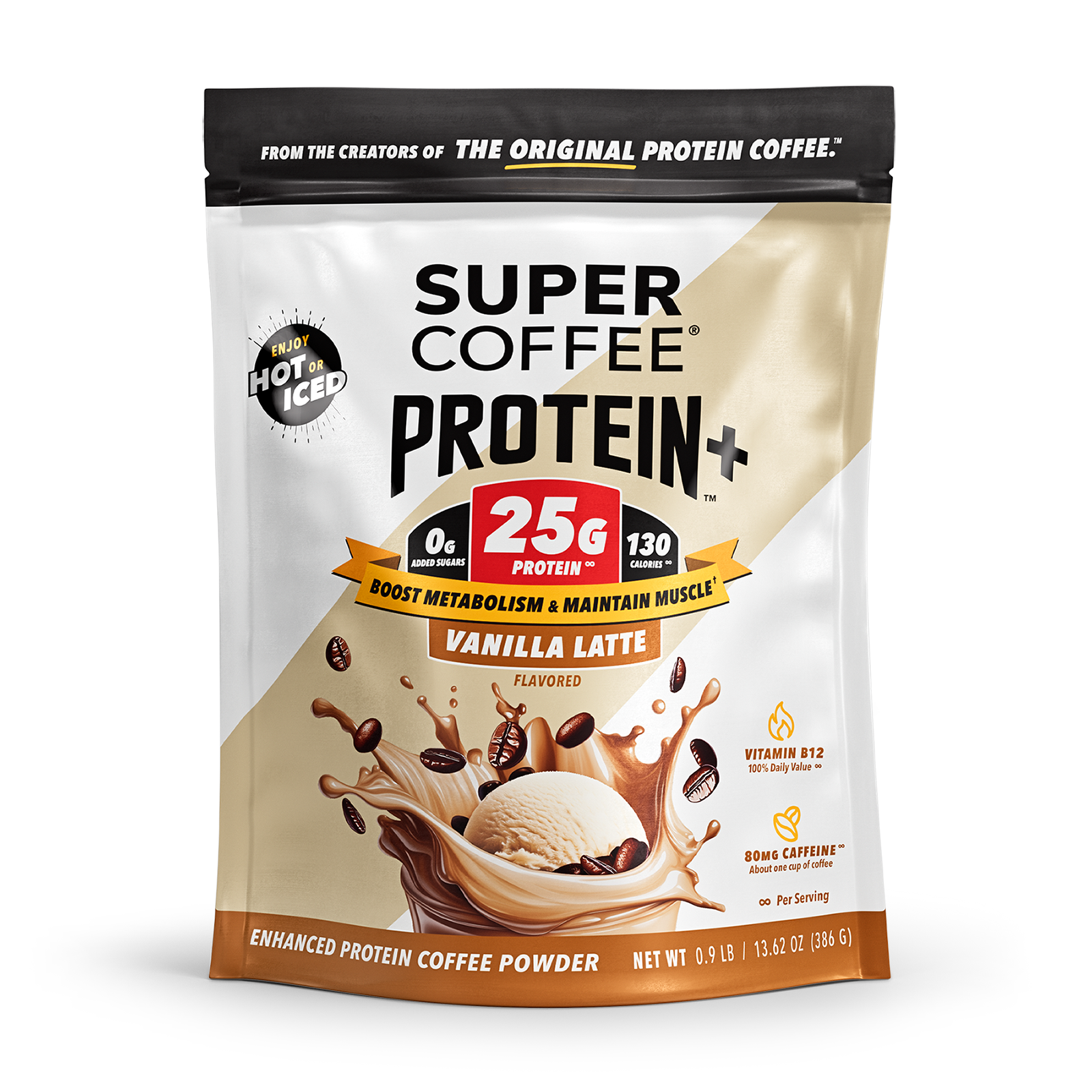 Vanilla Super Coffee Protein+ Powdered Coffee