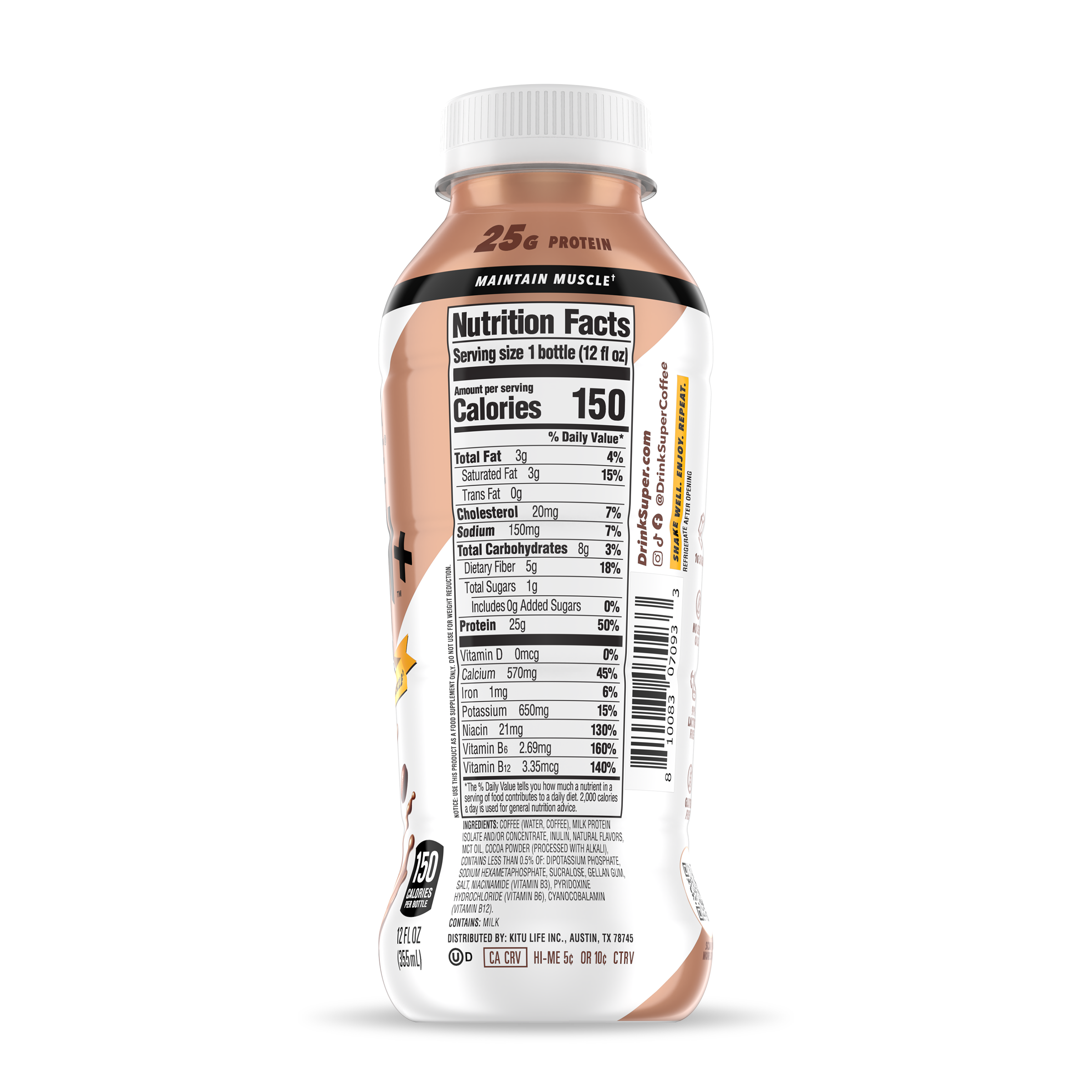 Mocha Super Coffee Protein+ 12oz